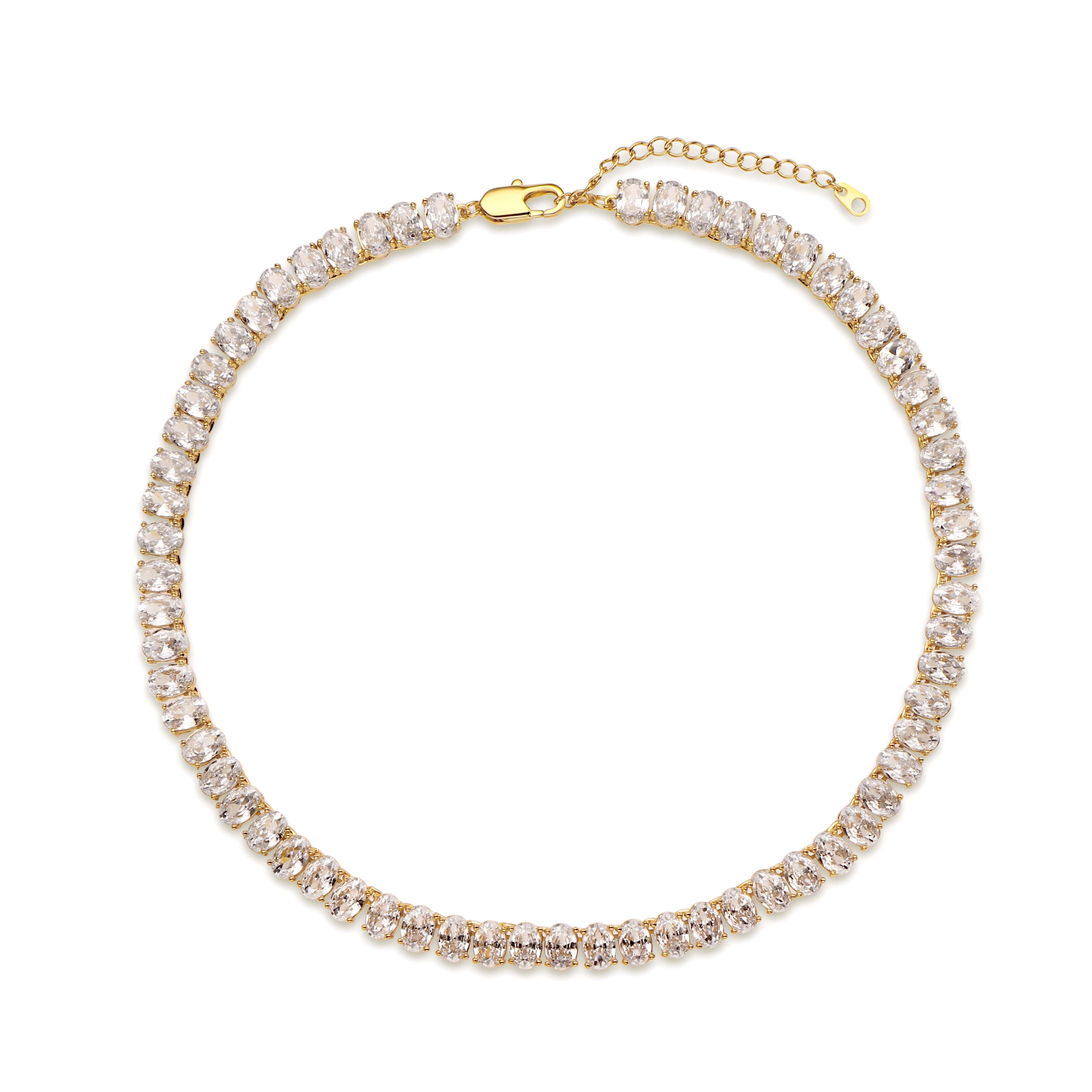 OVAL CRYSTAL CHOKER